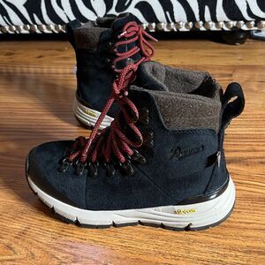 Danner Women’s Vibram Sole Black & Brown Arctic Grip Hiking Boots Sz 5